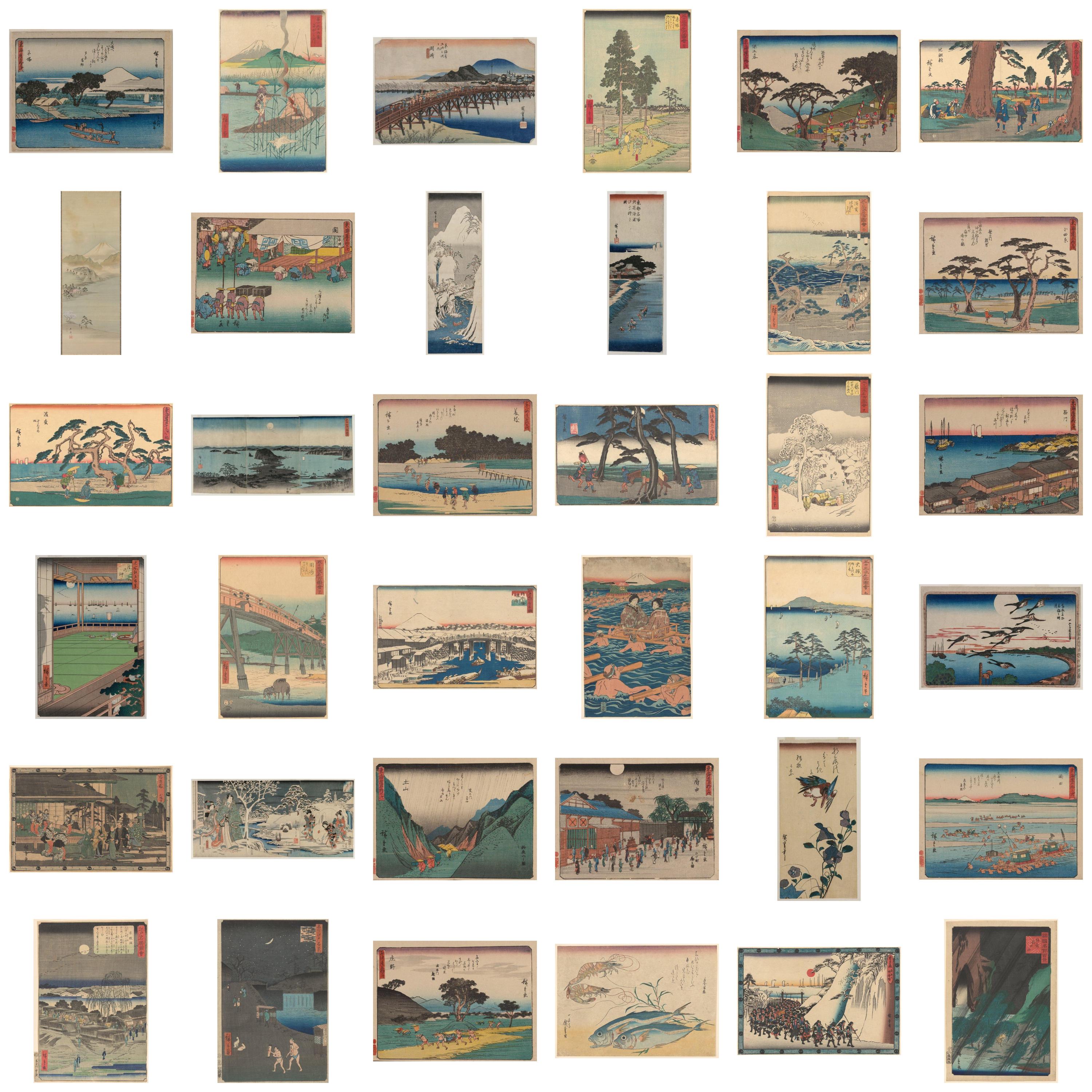 安藤広重 浮世絵アート | 280点以上の日本木版画（デジタルプリント