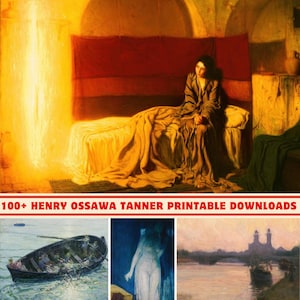 Colección de más de 100 obras de arte de Henry Ossawa Tanner / Impresión digital de 300 DPI / Obras de arte y pinturas de alta resolución de Henry Ossawa Tanner