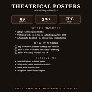 99 Vintage Theatrical Posters: Stage, Musical, Drama Art (300 DPI Printable) image 3