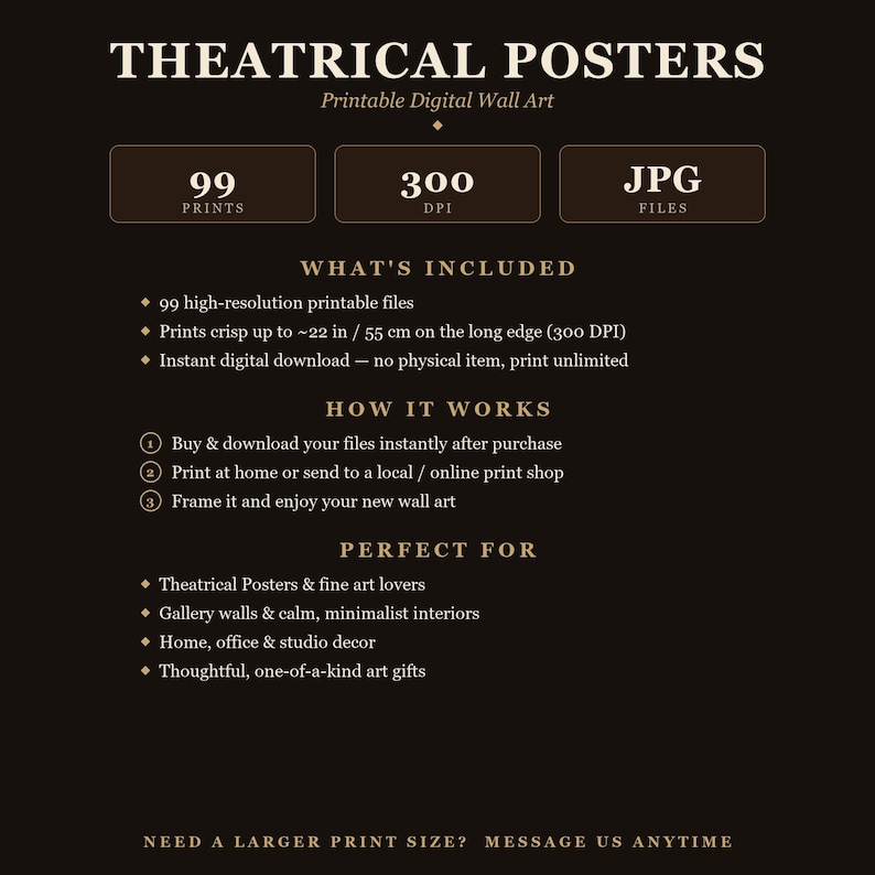 99 Vintage Theatrical Posters: Stage, Musical, Drama Art (300 DPI Printable) image 3