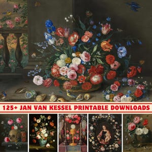 Colección de arte de Jan Van Kessel: más de 125 pinturas de alta resolución (impresión digital)