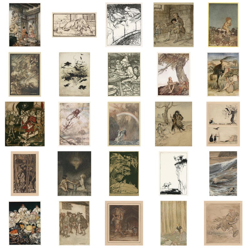 Arthur Rackham Art Collection: 230+ High-res Vintage Illustrations ...