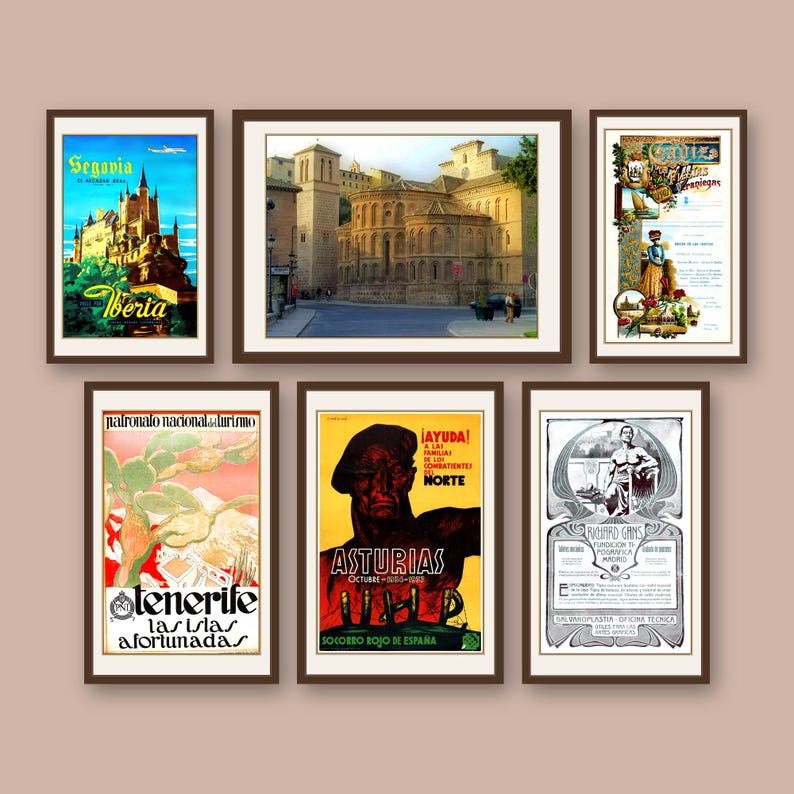 700+ Vintage Spanish Poster Collection: Retro Art Prints (Digital Download) image 7