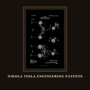Nikola Tesla Patents Art Print Set | Engineering Inventions Decor (Digital Download) image 8