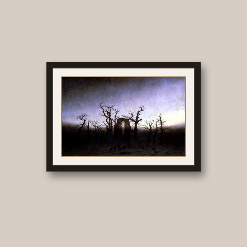 Coleção de Arte Caspar David Friedrich: 256 Obras de Arte Imprimíveis em Alta Resolução (Conjunto de Impressões Digitais) imagem 5