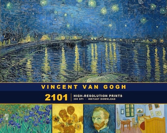 Más de 2000 láminas de arte de Vincent van Gogh: Colección digital de alta resolución (300 ppp)