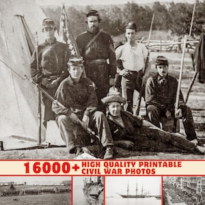 Plus de 16 000 photos de la guerre civile - 300 ppp de haute qualité, énorme collection d'images vintage imprimables | Armée de l'Union | Guerre de Sécession, histoire militaire