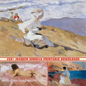 250+ High-Res Joaquin Sorolla Art Collection | 300 DPI Printable | Digital Print Set | Joaquin Sorolla Artworks Paintings | Home Decor