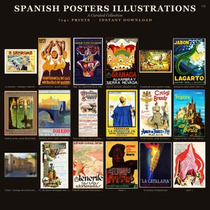 700+ Vintage Spanish Poster Collection: Retro Art Prints (Digital Download) image 6