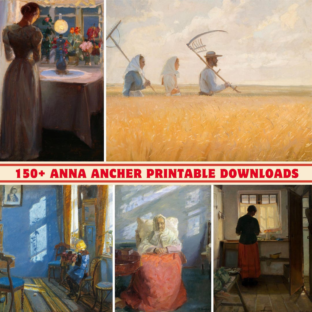 Anna Ancher Art Collection: 150+ High-res Printable Paintings (digital ...