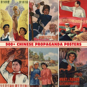 900+ Der große Sprung nach vorn (1958-1966) Chinesische Werbung Plakat Sammlung | Hochwertig | Druckbares Poster | Historisches Poster|Retro Kunst