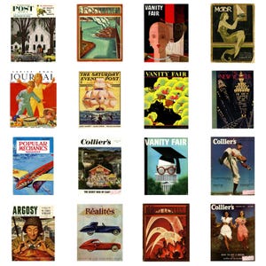 750+ Vintage Magazine Covers Collection: High-Quality | 300 DPI Printable | Retro Magazines | Fashion Magazine Covers | Magazines for Women image 8