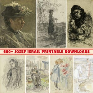 Jozef Israels Art Collection: 600+ High-Res Dutch Paintings (Digital Download)