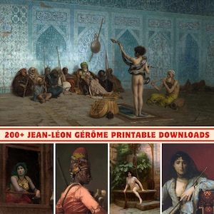 Jean-Leon Gerome Art Collection: 200+ High-Res Printable Paintings (Digital Print Set)