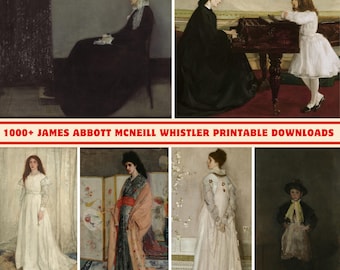 James Whistler Art Collection: 1000+ High-Res Printable Artworks (Digital Download)