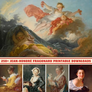 Jean-Honore Fragonard Art Collection: 250+ High-Res Printable Rococo Paintings (Digital Print Set)