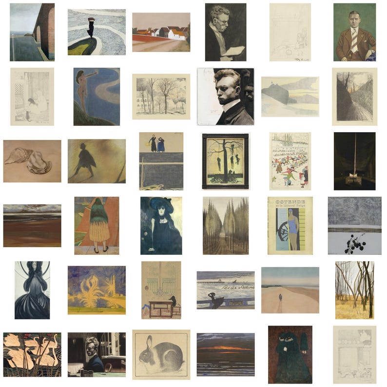 Leon Spilliaert Art Collection: 250+ High-Res Symbolist Paintings (Digital Print Set) image 5