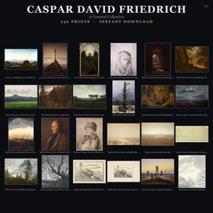 Coleção de Arte Caspar David Friedrich: 256 Obras de Arte Imprimíveis em Alta Resolução (Conjunto de Impressões Digitais) imagem 10