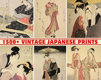 1500+ Vintage Japanese Art Prints: High-Resolution Collection (Digital Download)
