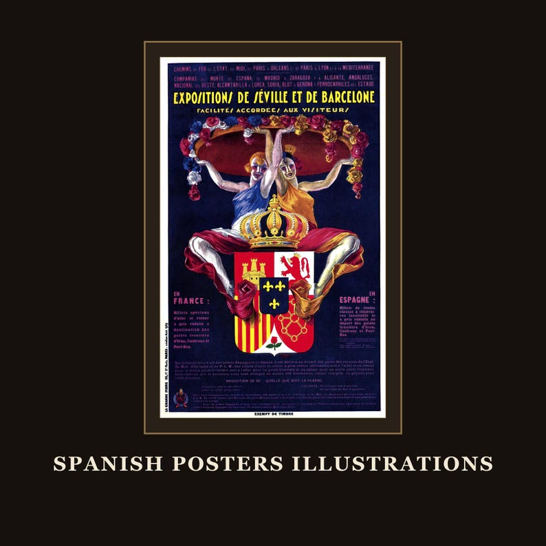 700+ Vintage Spanish Poster Collection: Retro Art Prints (Digital Download) image 8