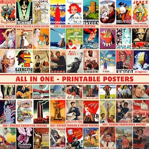All In One Printable Posters Collection | High-Res 300 DPI | Digital Print Set | Entire Printable Posters in Store | Mega Bundle |Wall Decor