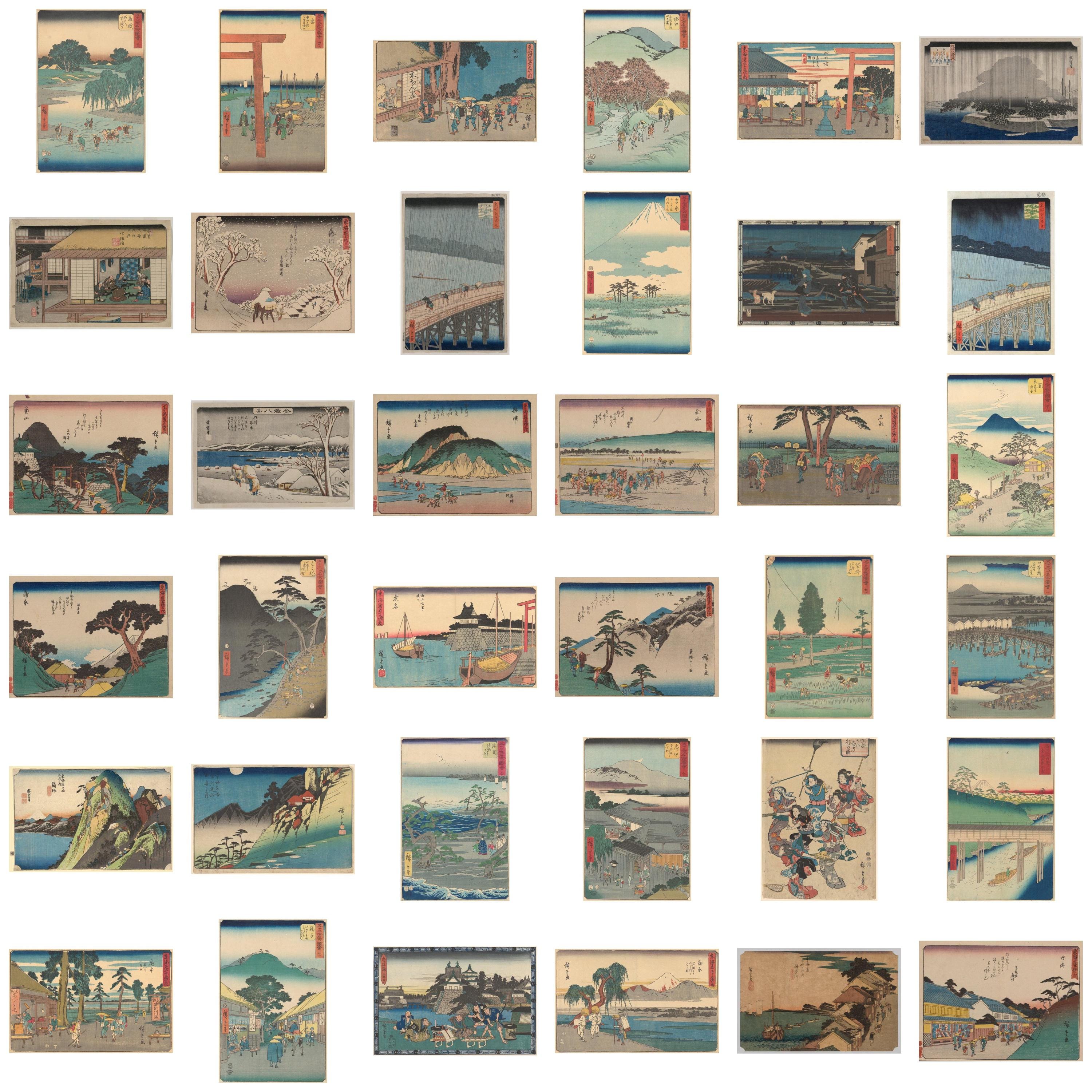 安藤広重 浮世絵アート | 280点以上の日本木版画（デジタルプリント