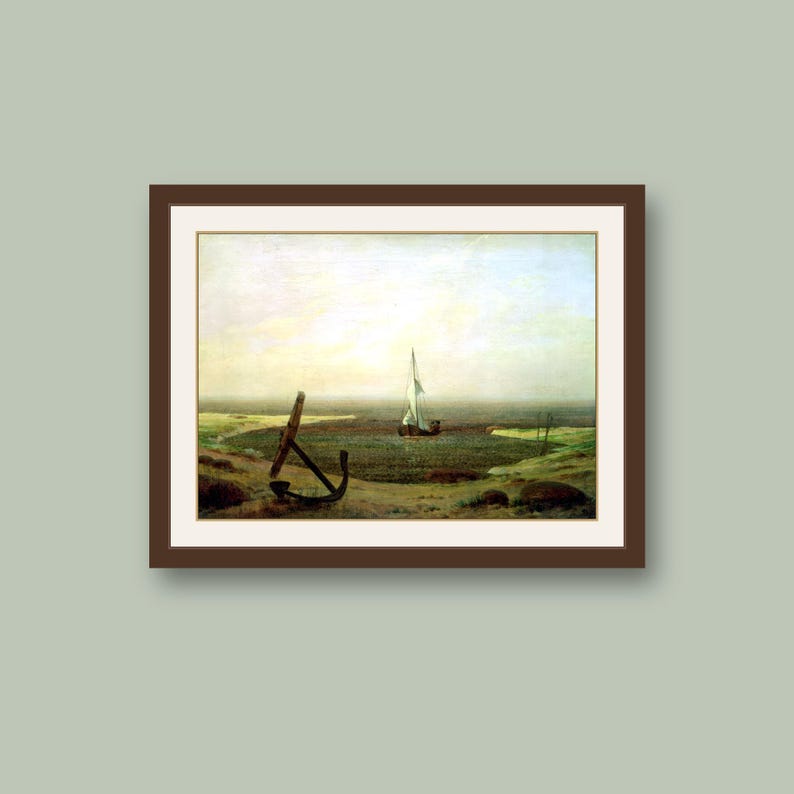 Coleção de Arte Caspar David Friedrich: 256 Obras de Arte Imprimíveis em Alta Resolução (Conjunto de Impressões Digitais) imagem 9