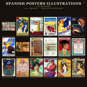 700+ Vintage Spanish Poster Collection: Retro Art Prints (Digital Download) image 16