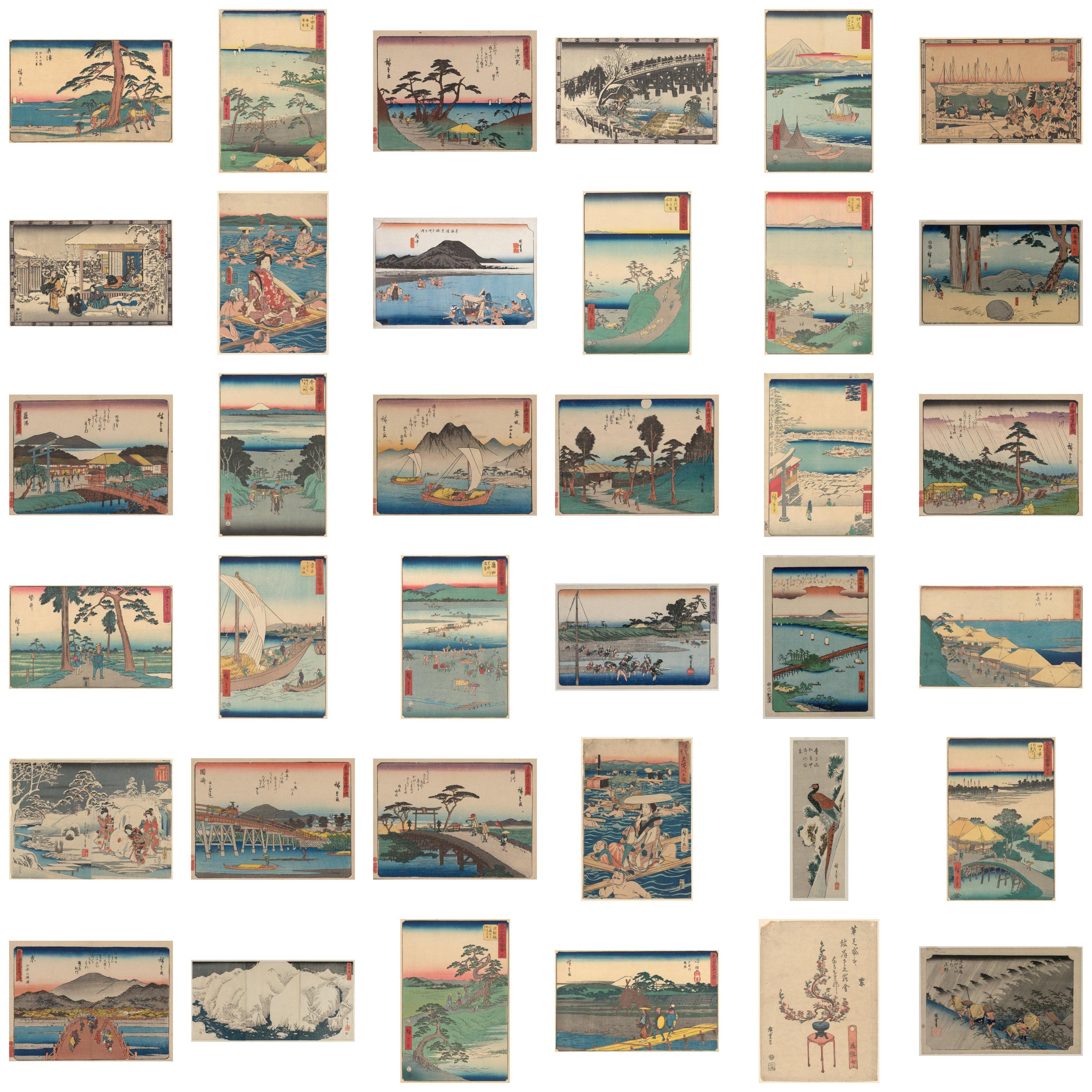 安藤広重 浮世絵アート | 280点以上の日本木版画（デジタルプリント