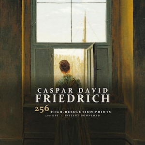 Coleção de Arte Caspar David Friedrich: 256 Obras de Arte Imprimíveis em Alta Resolução (Conjunto de Impressões Digitais) imagem 1