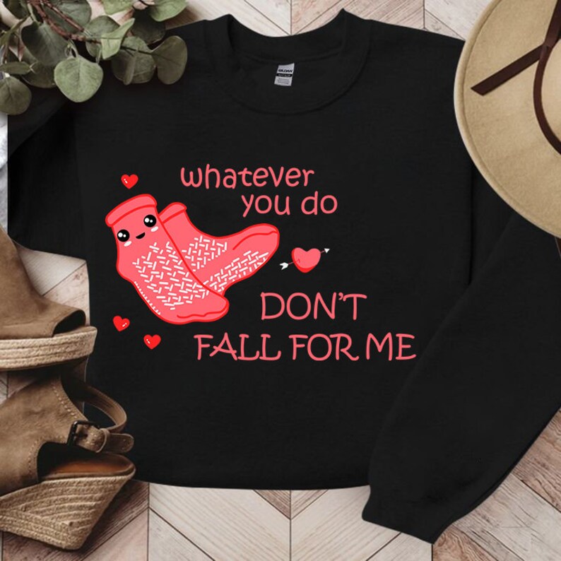 Please Don't Fall for Me PNG, Funny PCT Valentine's Day Digital