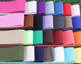 2 Inch wide versatile elastic band-Clothing accessories-Sewing & Crafting Supplies-28 Colors Available-50 mm elastic band sold by the yard