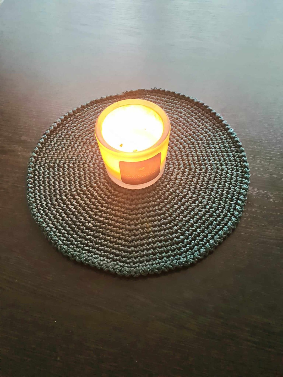 Crochet PATTERN PDF File How to Crochet Round Table Mat Etsy