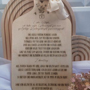 personalisiertes Abschiedsgeschenk |Erzieher | Erzieherin | Tagesmutter | Tagesvater | Abschied | Kindergarten | Holzbrett