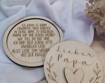 personalisiertes Geschenk Vatertag werdender Vater Geschenkidee
