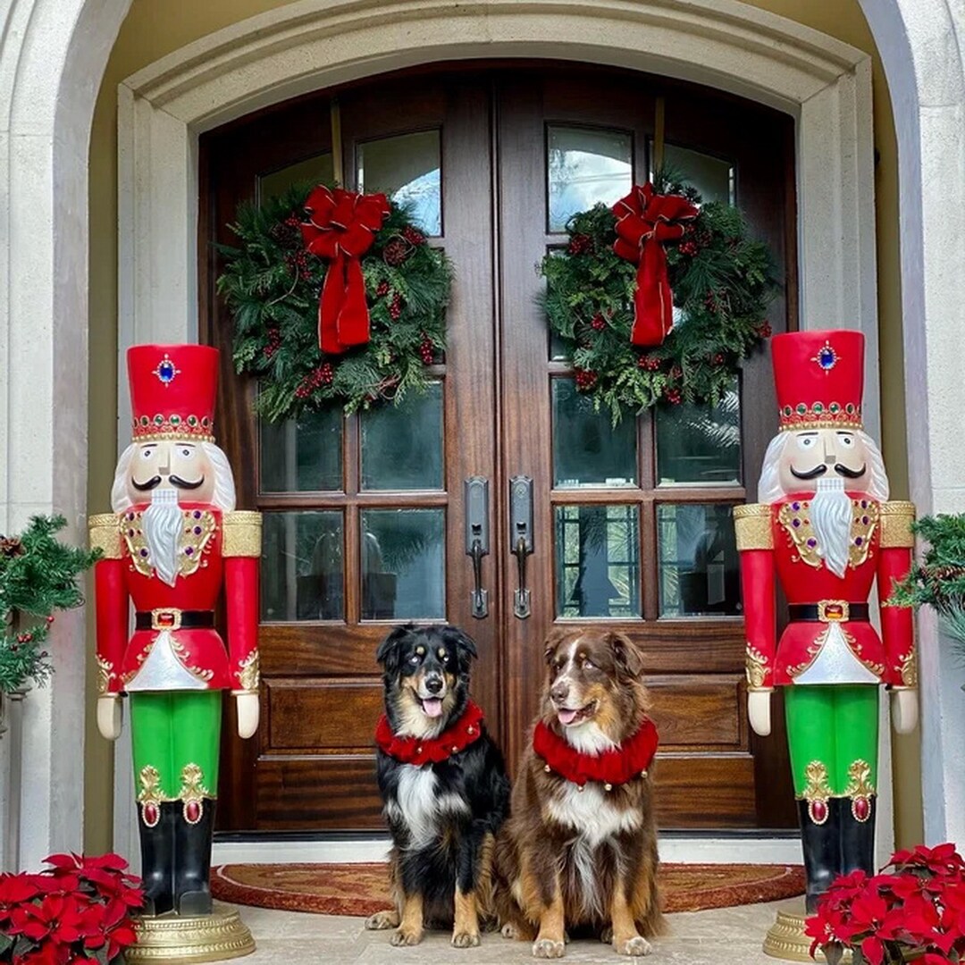 Regal Nutcracker Christmas Statue Mery Christmas BY Etsy