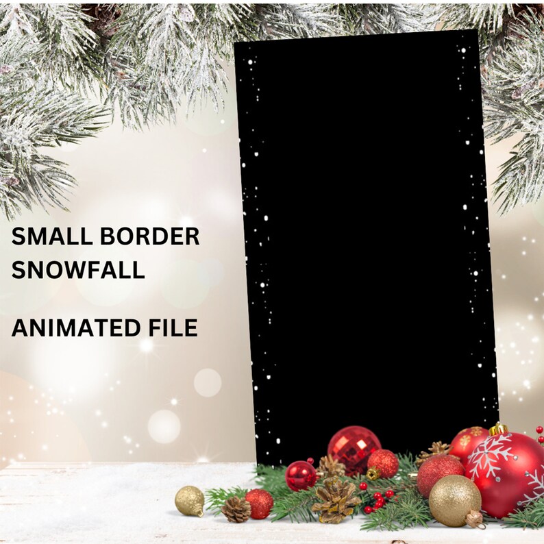 360 Photo Booth Animated Overlay Snowy Border Animated Overlay 360 ...