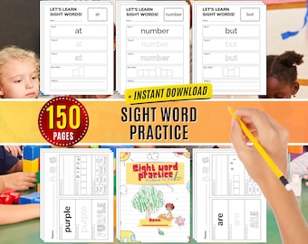 Sight Words List Practice Preschool Worksheets High Frequency Fry Sight Words Dolch, Kindergarten Printable Learning Activity Handwriting