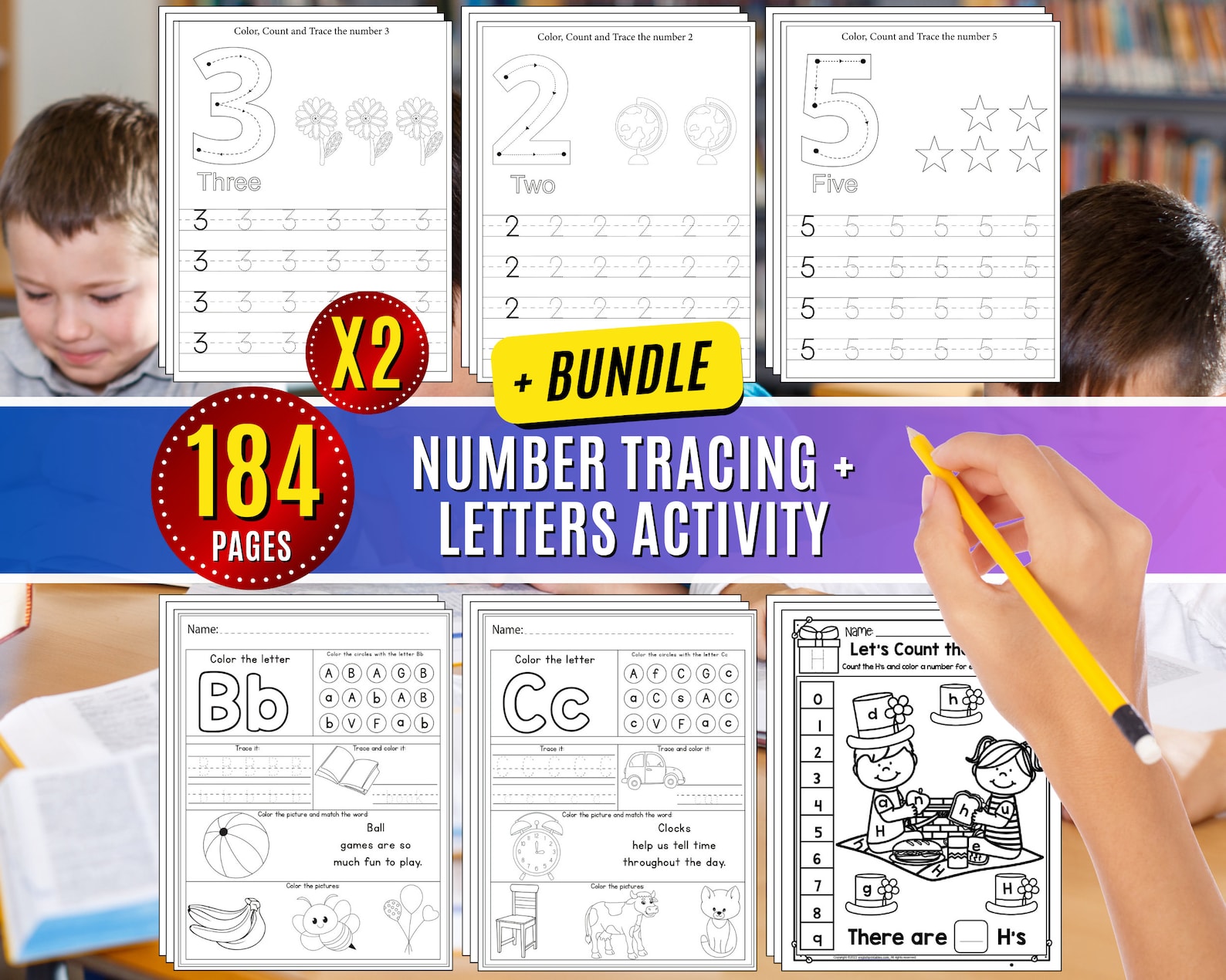 Tracing Worksheets Bundle Number Tracing Letters Activity Worksheets