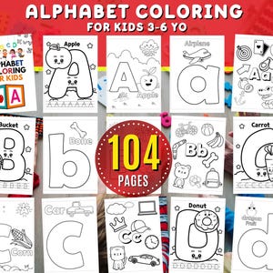Hoja de trabajo para colorear el alfabeto con la letra ABC, imprimible, para aprender a colorear el alfabeto, práctica de reconocimiento de letras para que los niños escriban la actividad del alfabeto.