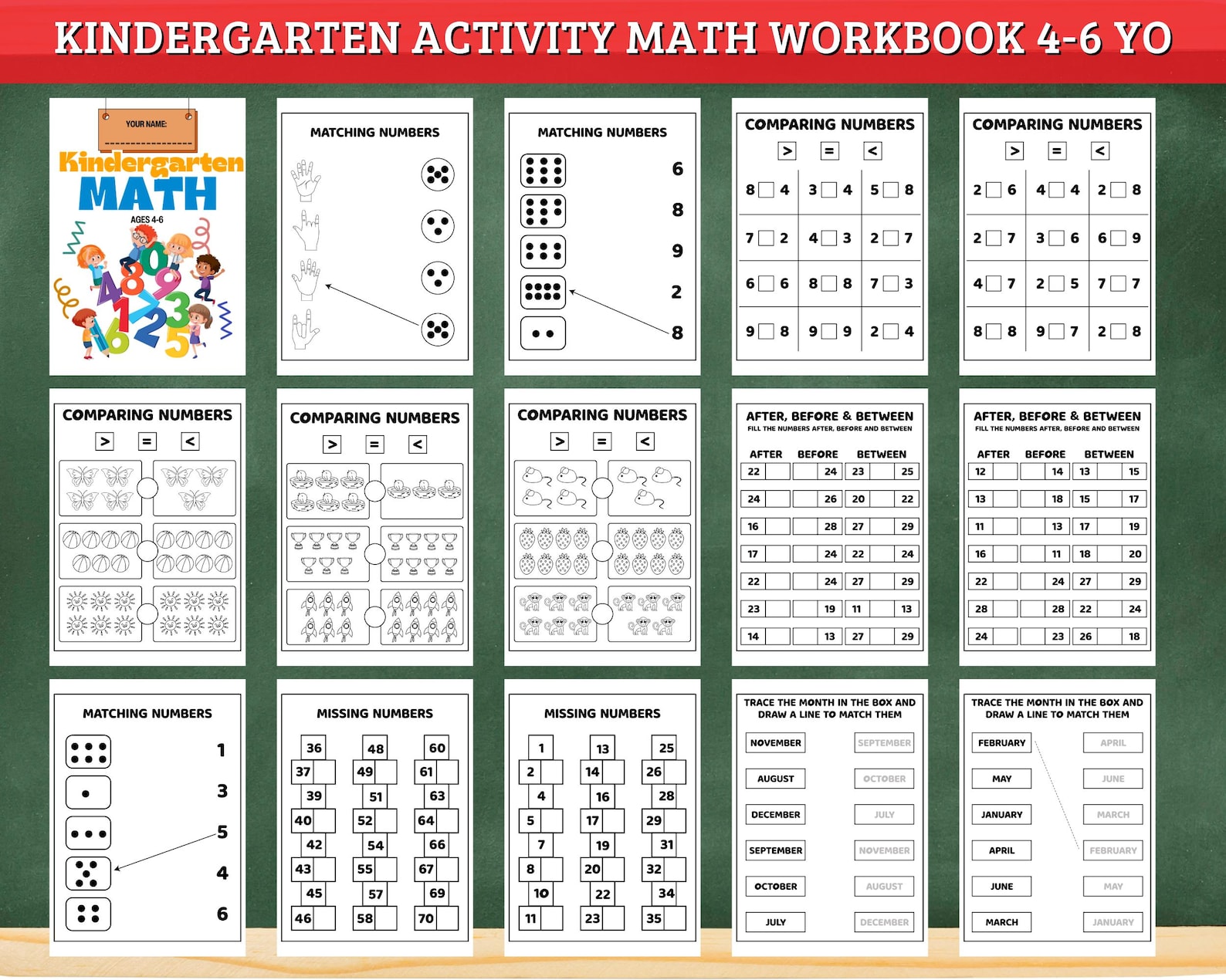 Kindergarten Math Worksheets Number and Counting, Learning Counting 1 ...