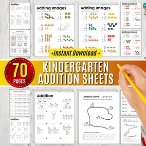Kindergarten Addition Worksheets Counting Printable Preschool Math Educational Practice Prek Math Number Activities Learn to Count Basic