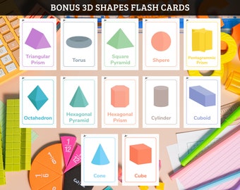 Kit Formes Géométriques 3D Pour L'enseignement - Solides Amovibles & Colorés - Apprentissage Ludique De La Géométrie à L'école - 3