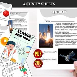 Science Worksheets Activity Workbook Elementary Learning Printable Activity Sheets for Kids Learning Homeschool Printable 3rd grade