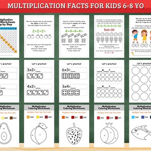Multiplication Facts Worksheets Practice, Times Tables Practice, Skip ...