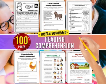 Reading Comprehension Passages Practice Beginning Learning to Read Worksheets 2nd grade 3rd, Blends Digraphs Decodable Activity