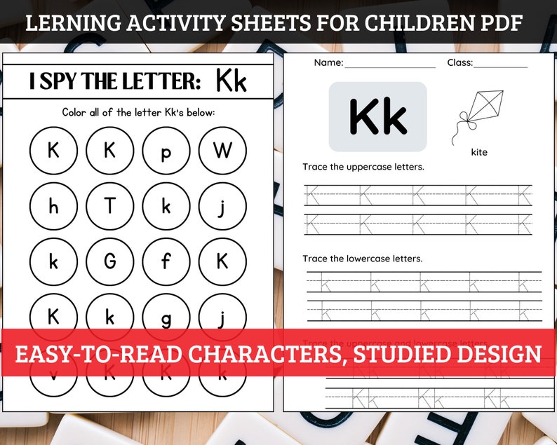 Letter K Worksheets Preschool Letters of Week Pre-k Activity Tracing ...