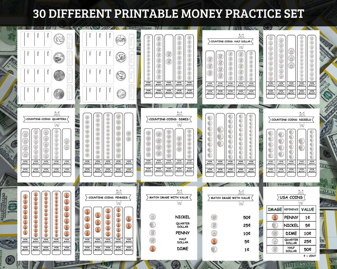 30 Counting Money Worksheet Learning Numbers Preschool Printable ...