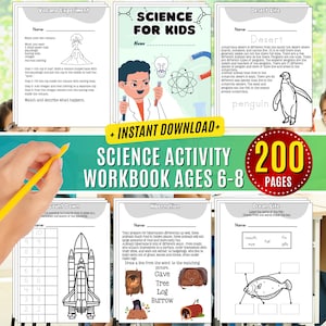 Science Worksheets Unit Study Activity Workbook Elementary Learning Printable Sheets for Kids Learning Homeschool Printable 3rd grade