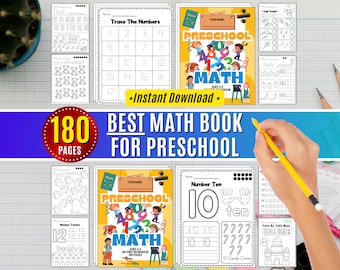 Preschool Math Worksheet: Numbers 1-20, Counting Activities (Digital Download)